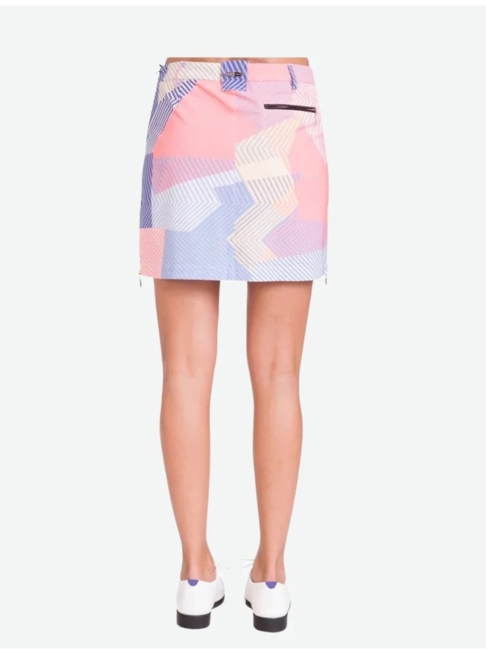 Jamie Sadock Skort Womens 2 Pockets Blue Pink Stretch Golf Skirt Shorts - Picture 2 of 8